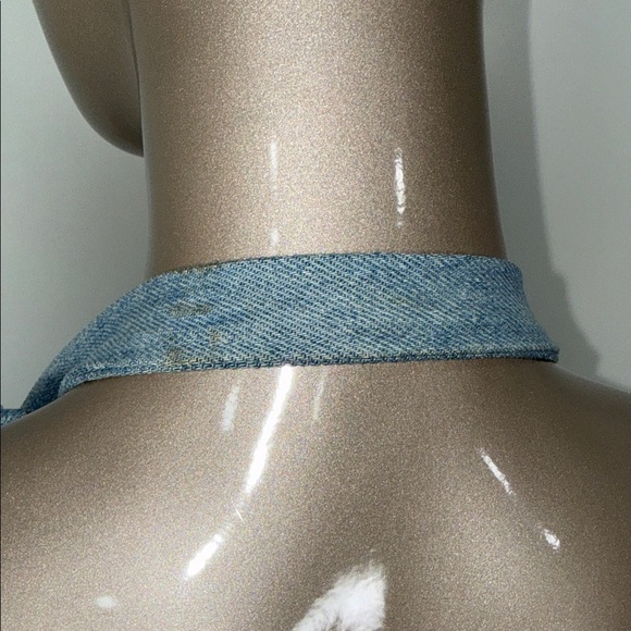 Disney Gourmet Mickey Light Wash Denim Apron with Embroidered Character - Picture 7 of 9